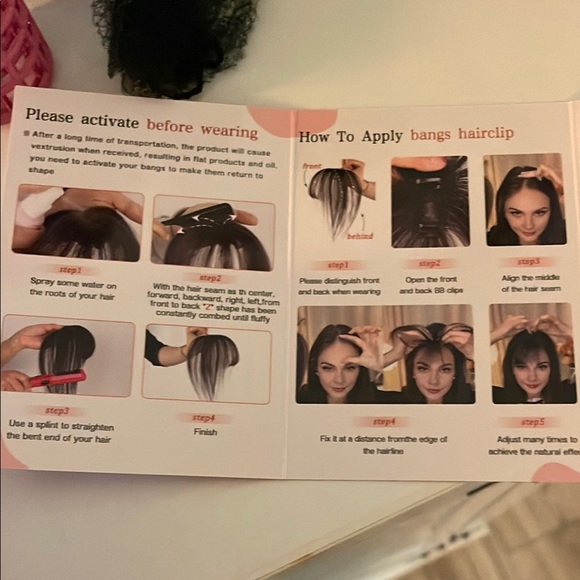 NIB Clip-In Bangs | Vigorous Beauty | Chestnut Brown | Easy Hair Topper - Picture 4 of 4